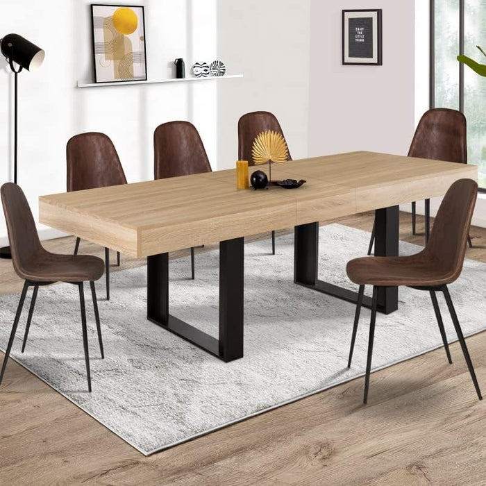 LARIAT Dining table for 6 to 10 people industrial style
