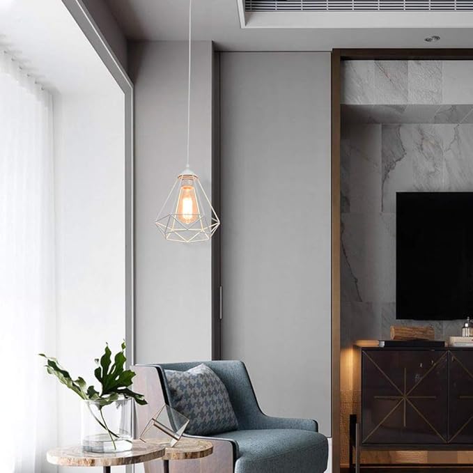 Lot of 3 Industrial Pendant Lights Retro Chandelier Ceiling Light Vintage