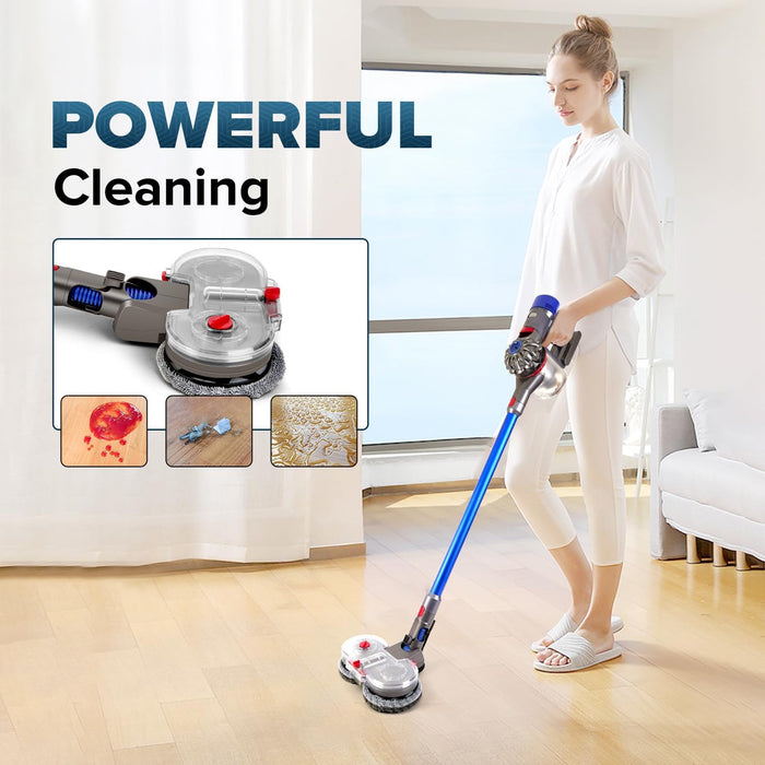 🧼 Electric Mop Head for Dyson V7 V8 V10 V11 V15 – With Removable Water Tank & 6 Washable Pads