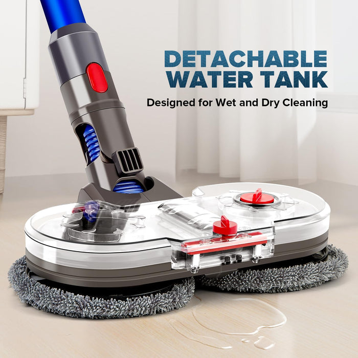 🧼 Electric Mop Head for Dyson V7 V8 V10 V11 V15 – With Removable Water Tank & 6 Washable Pads