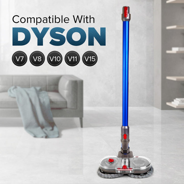 🧼 Electric Mop Head for Dyson V7 V8 V10 V11 V15 – With Removable Water Tank & 6 Washable Pads