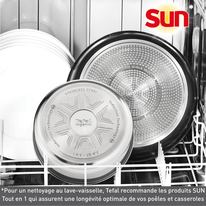 TEFAL Ingenio Emotion 20-Piece Cookware Set – Stainless Steel