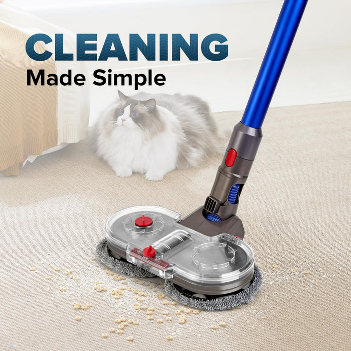 🧼 Electric Mop Head for Dyson V7 V8 V10 V11 V15 – With Removable Water Tank & 6 Washable Pads
