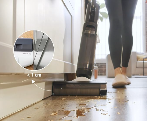 Tineco Floor One S5 Smart Cordless Wet & Dry Vacuum Cleaner & Mop Combo, Perfect for Sticky Dirt & Pet Hair, Lightweight, Ultra-Quiet, Smart Display