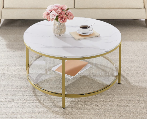 Round Coffee Table - Contemporary Style - Perfect for any Room