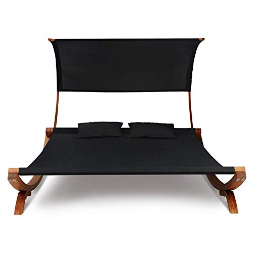 Wooden Garden Bed with Canvas and Canopy