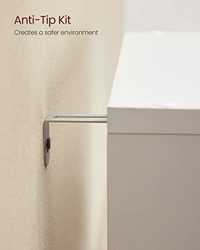 VASAGLE 10-Cube Bookcase, Bookshelf with Open Compartments, Storage Organiser for Decorations, Photos, Plants, in the Living Room, Bedroom, Home Office