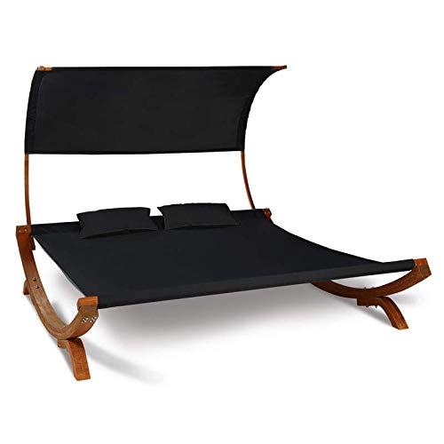 Wooden Garden Bed with Canvas and Canopy