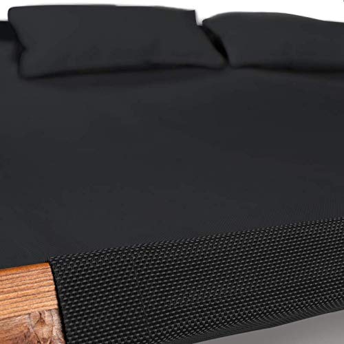 Wooden Garden Bed with Canvas and Canopy