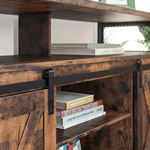 MDM TV Stand, with Sliding Barn Doors