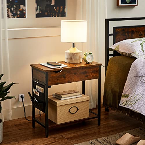 MDM Side Table with Power Outlet