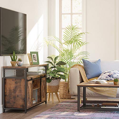 MDM TV Stand, with Sliding Barn Doors
