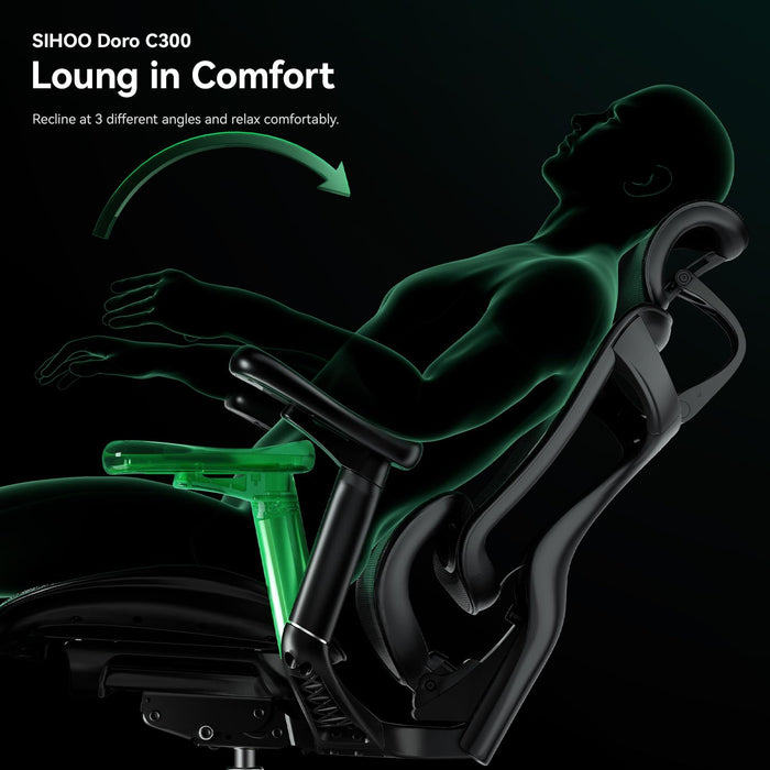 SIHOO Doro C300 Ergonomic Office Chair with Ultra Soft 3D Armrests