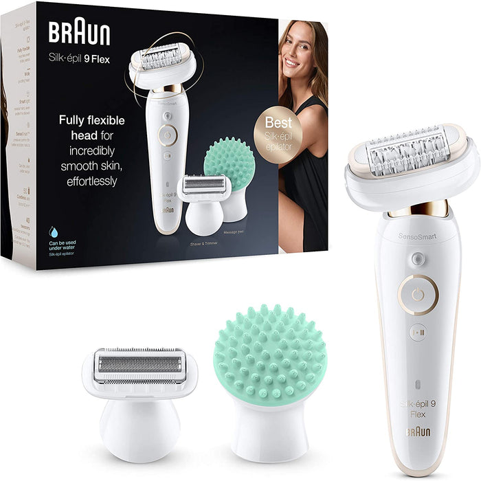 Long lasting silk epilator with moisturising applicator
