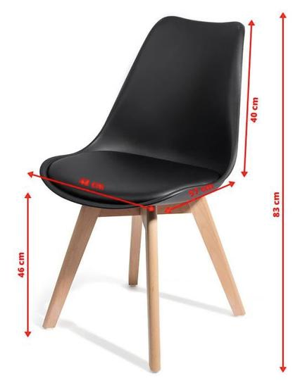 BEKKA-  4 dining chairs Scandinavian - My Discount Malta
