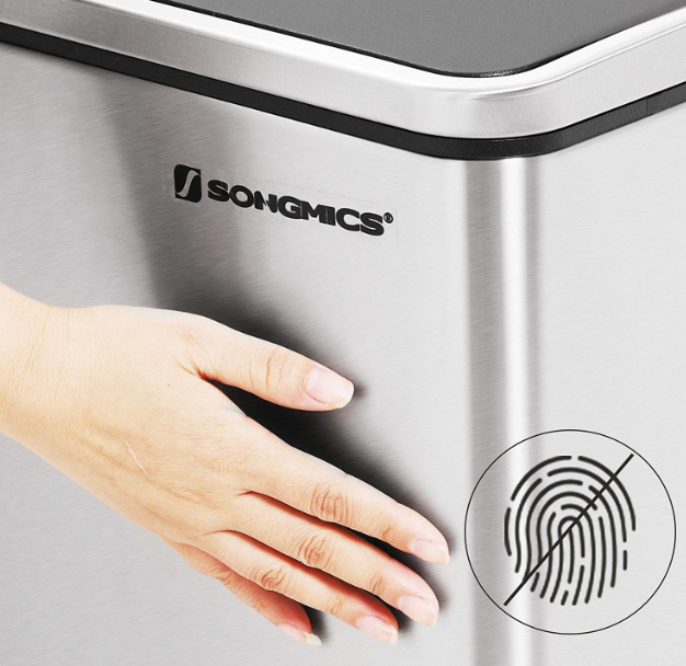 60L Kitchen Eco Waste Silver Trash Can - My Discount Malta