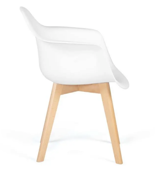 PETRA Set of 4 Dining Chairs with Scandinavian Design Armchair