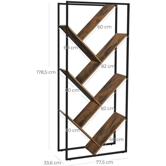 Vasagle - Industrial Style Bookcase Bookshelf boutique-discount-malta.myshopify.com My Discount Malta