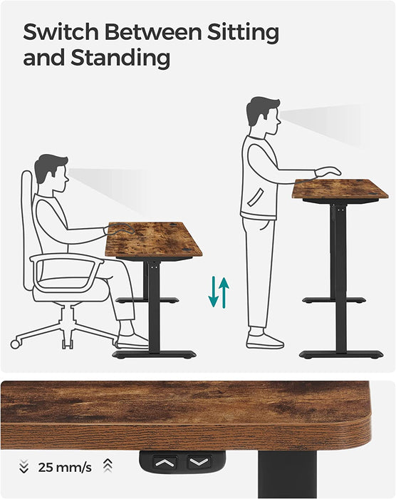 MDM Electric Sit-Stand Desk with Height Adjustable