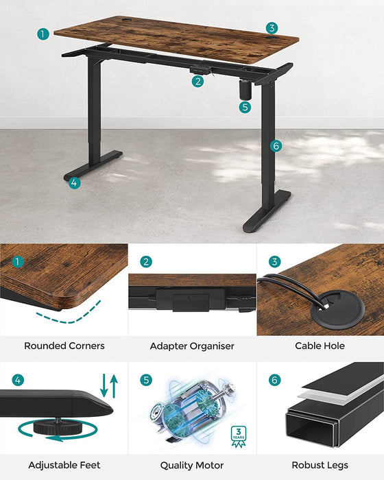 MDM Electric Sit-Stand Desk with Height Adjustable