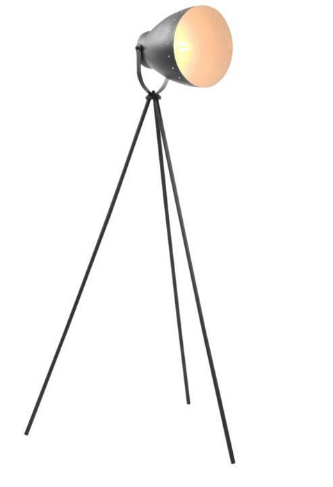 Black Metal Tripod Floor Lamp