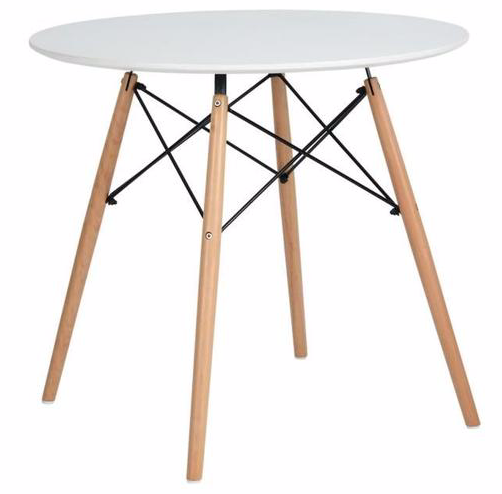 Mannie Round dining table for 2 to 4 persons - Scandinavian style - Diameter 80cms - My Discount Malta