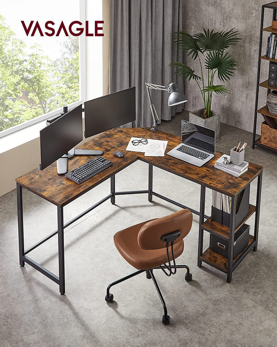 Industrial corner desk