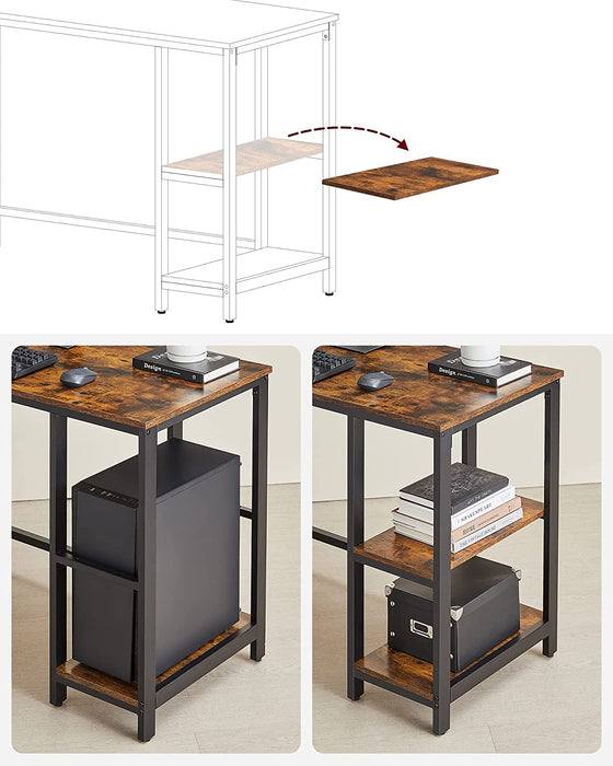 Industrial corner desk