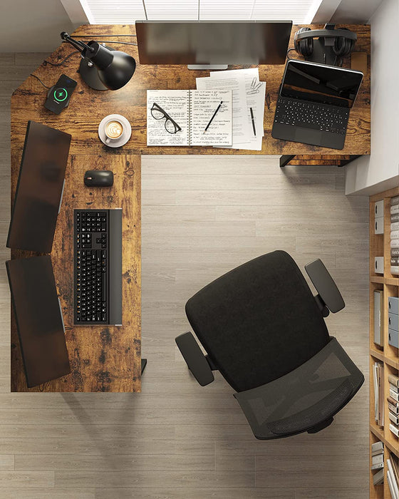 Industrial corner desk