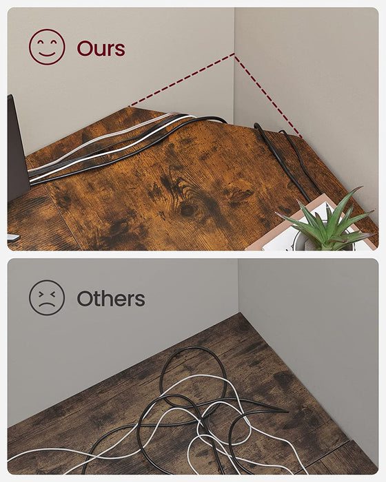 Industrial corner desk