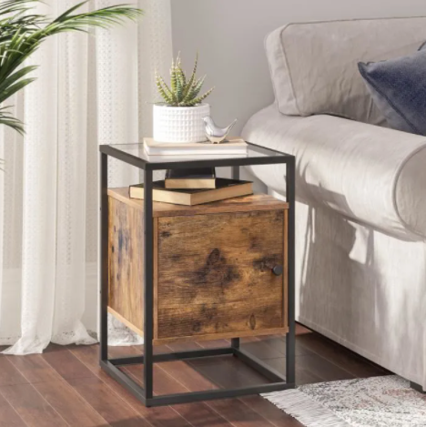 Vasagle Industrial Style Bedside Table