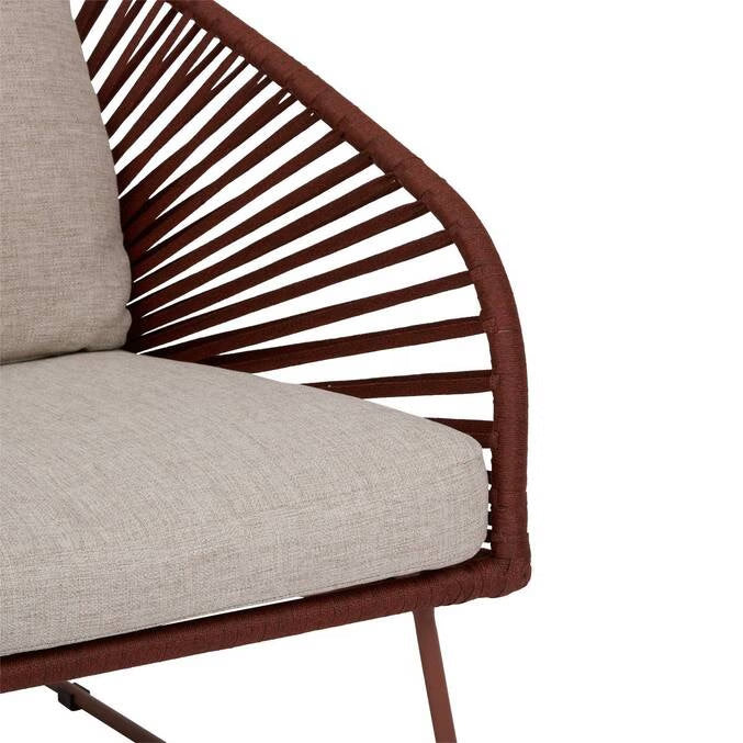 BILATO 5-Seater Outdoor Garden Lounge Set with Nesting Coffee Tables