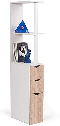 MDM 3-Door Shelf Toilet Cabinet Beech Color Space-saving for Toilets