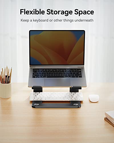 Laptop Stand Ergonomic Desk Riser, Compatible with Most 10-15.6 Inch Laptops