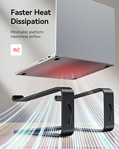 Laptop Stand Ergonomic Desk Riser, Compatible with Most 10-15.6 Inch Laptops