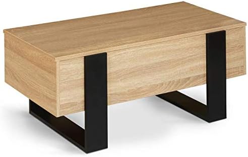 Anchor Coffee Table - Wood and Black Lift Top Coffee Table