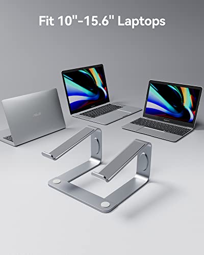 Laptop Stand Ergonomic Desk Riser, Compatible with Most 10-15.6 Inch Laptops