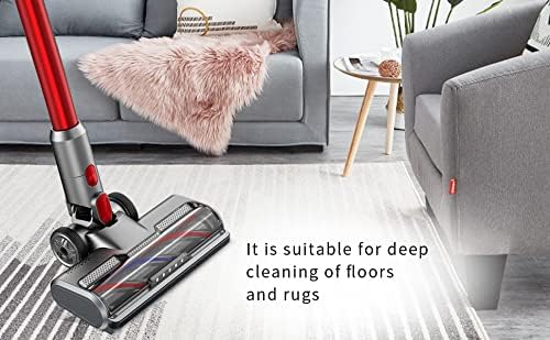 Brush Compatible with Dyson Vacuum Cleaner V7 V8 V10 V11 V15, Turbo Brush Head with 5 LED Lights for Hard Floors and Parquet