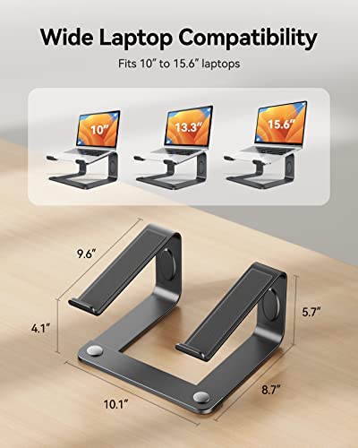 Laptop Stand Ergonomic Desk Riser, Compatible with Most 10-15.6 Inch Laptops