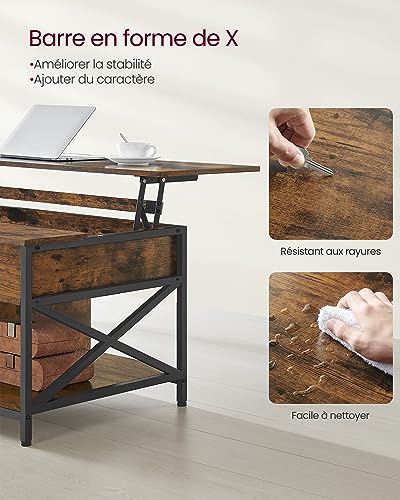 Coffee Table, Living Room Table with Lift Top
