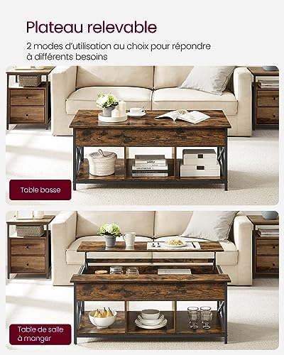 Coffee Table, Living Room Table with Lift Top