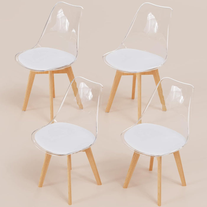 SOFIA Transparent Scandinavian Dining Chairs