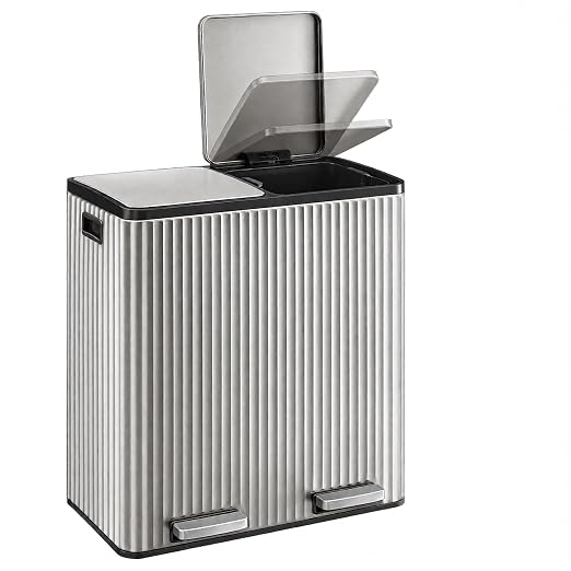 ♻️ 60L Double Recycle Pedal Bin Patia – Dual Compartment