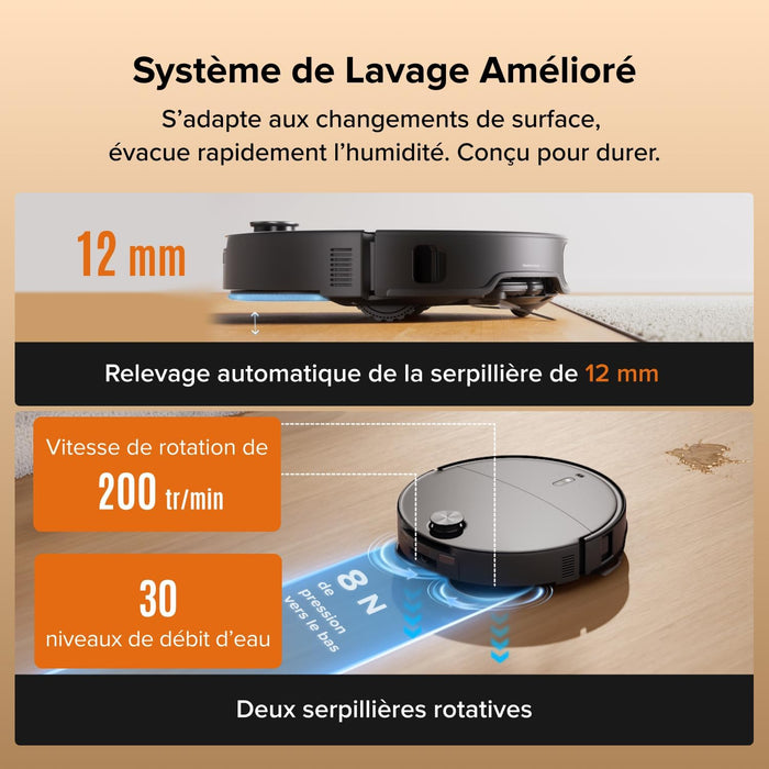 Roborock Qrevo Edge 2 Robot Vacuum & Mop – 25,000Pa | Ultra-Slim | FlexiArm Technology