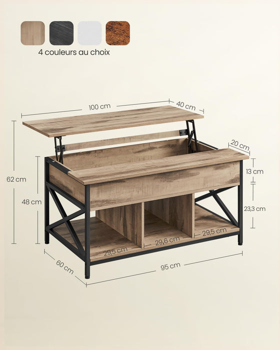 Coffee Table, Living Room Table with Lift Top