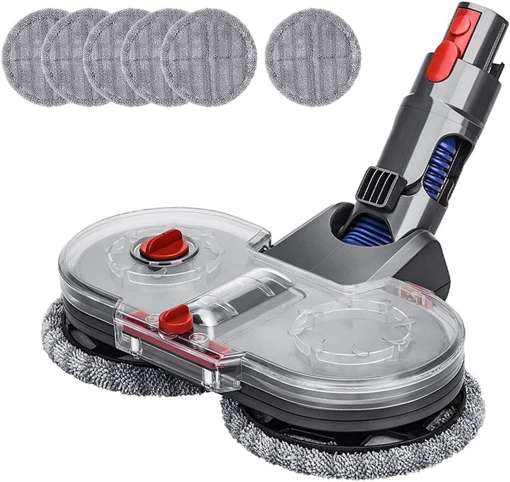 Electric Mop Head for Dyson Stick Vacuum V7 V8 V10 V11 V15 with Removable Water Tank, 6 Washable Mop