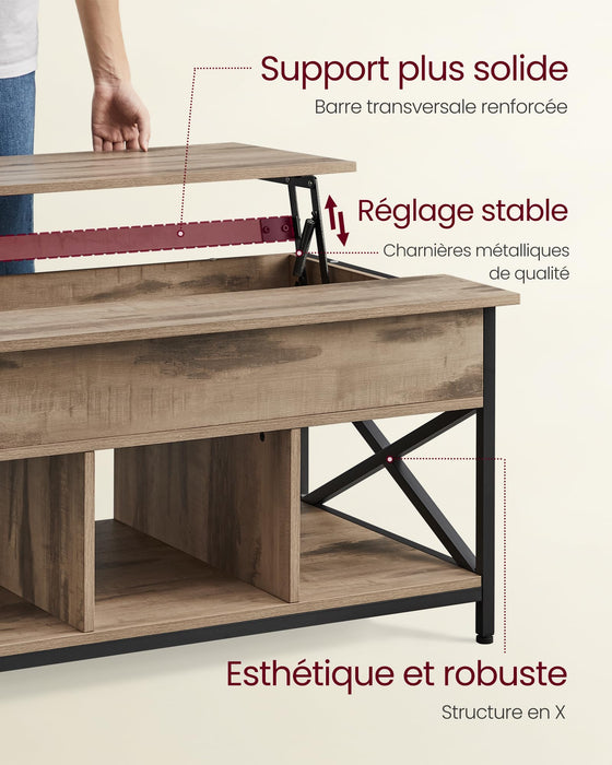 Coffee Table, Living Room Table with Lift Top