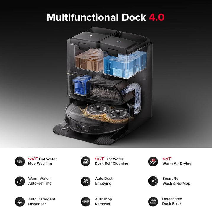 NEW !!! Roborock Saros Z70 Robot Vacuum 22000Pa with OmniGrip Arm, AdaptiLift Chassis, StarSight 2.0 Navigation & Multifunctional Dock