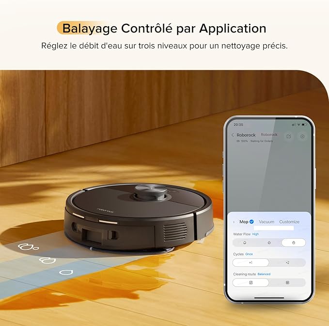 Roborock Q7 M5 Robot Vacuum & Mop – 10,000Pa Suction | Smart LiDAR Navigation | Black