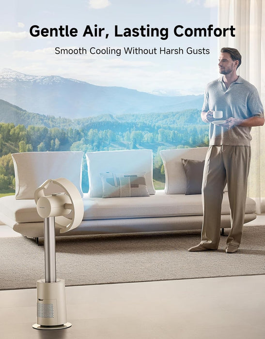 Dreame Bladeless Tower Fan – Smart Standing Fan with 270° Spatial Airflow & Temperature-Adaptive Cooling